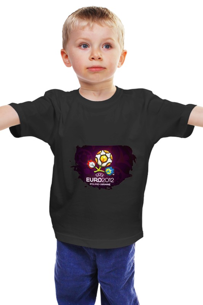 Заказать детскую футболку в Москве. Детская футболка классическая унисекс Чемпионат Европы по футболу 2012 г от Fedor - готовые дизайны и нанесение принтов.