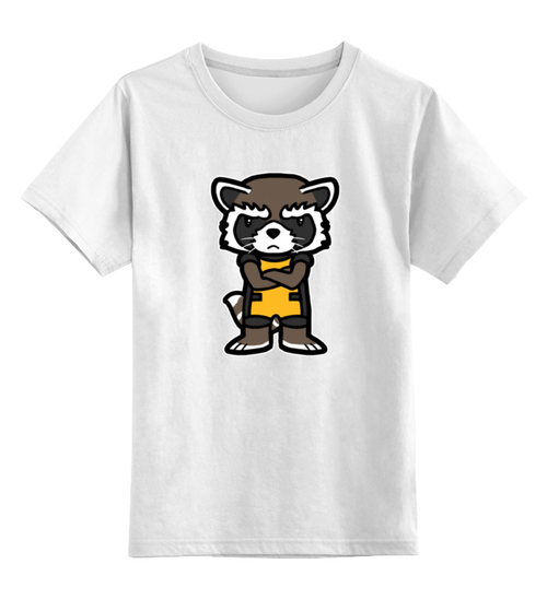 Заказать детскую футболку в Москве. Детская футболка классическая унисекс Енот  от T-shirt print  - готовые дизайны и нанесение принтов.