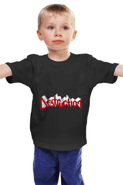 Заказать детскую футболку в Москве. Детская футболка классическая унисекс Destruction от Fedor - готовые дизайны и нанесение принтов.