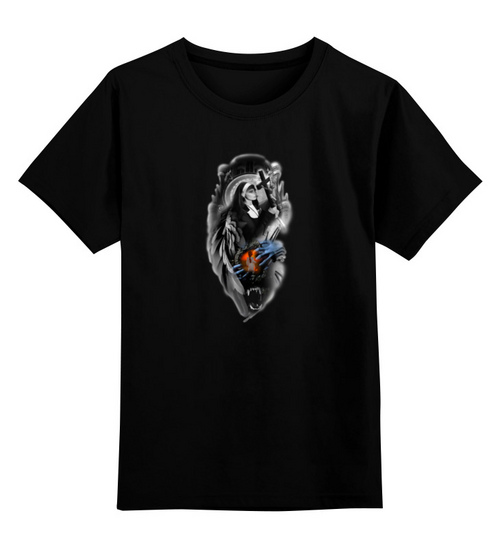 Заказать детскую футболку в Москве. Детская футболка классическая унисекс Монашка  от T-shirt print  - готовые дизайны и нанесение принтов.