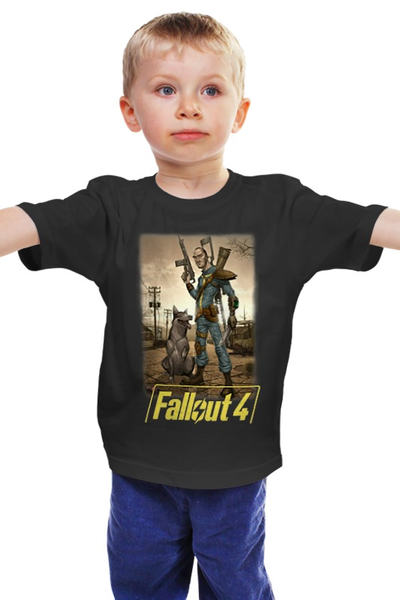 Заказать детскую футболку в Москве. Детская футболка классическая унисекс Fallout 4 от Curipopik - готовые дизайны и нанесение принтов.