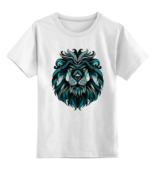 Заказать детскую футболку в Москве. Детская футболка классическая унисекс Царь зверей от YellowCloverShop - готовые дизайны и нанесение принтов.