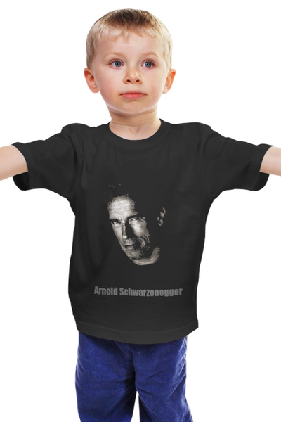 Заказать детскую футболку в Москве. Детская футболка классическая унисекс Арнольд Шварценеггер от nasty - готовые дизайны и нанесение принтов.
