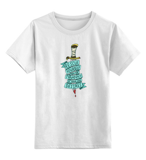 Заказать детскую футболку в Москве. Детская футболка классическая унисекс Клинок  от ПРИНТЫ ПЕЧАТЬ  - готовые дизайны и нанесение принтов.