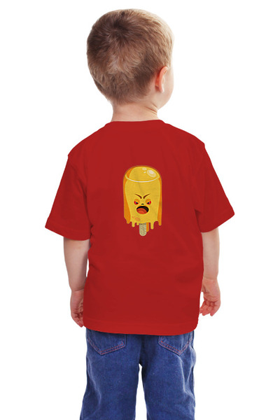 Заказать детскую футболку в Москве. Детская футболка классическая унисекс Сердитое эскимо от IrinkaArt  - готовые дизайны и нанесение принтов.