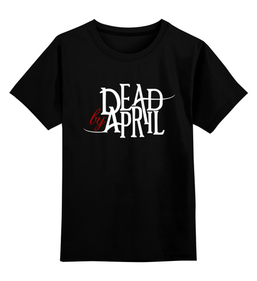 Заказать детскую футболку в Москве. Детская футболка классическая унисекс Dead by April от geekbox - готовые дизайны и нанесение принтов.