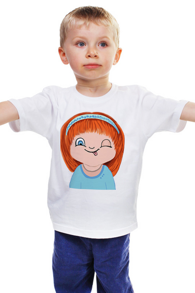 Заказать детскую футболку в Москве. Детская футболка классическая унисекс Смешинка от ирина кальчу - готовые дизайны и нанесение принтов.