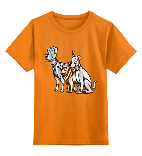 Заказать детскую футболку в Москве. Детская футболка классическая унисекс Песики от T-shirt print  - готовые дизайны и нанесение принтов.