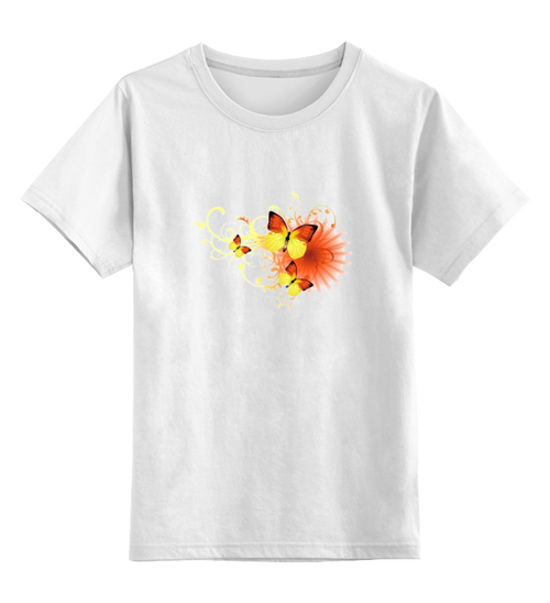 Заказать детскую футболку в Москве. Детская футболка классическая унисекс Бабочки от Виктор Гришин - готовые дизайны и нанесение принтов.