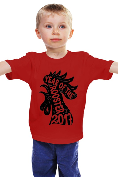 Заказать детскую футболку в Москве. Детская футболка классическая унисекс Новый год 2017 от denis01001 - готовые дизайны и нанесение принтов.