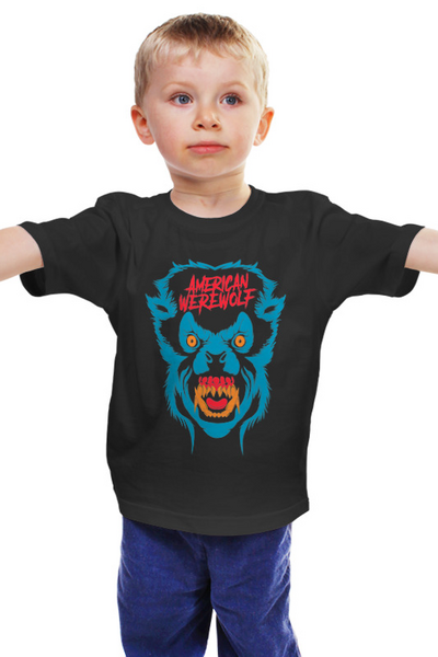 Заказать детскую футболку в Москве. Детская футболка классическая унисекс ⚠American Werewolf⚠ от balden - готовые дизайны и нанесение принтов.