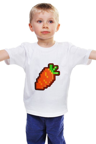 Заказать детскую футболку в Москве. Детская футболка классическая унисекс МОРКОВКА от Vinli.shop  - готовые дизайны и нанесение принтов.