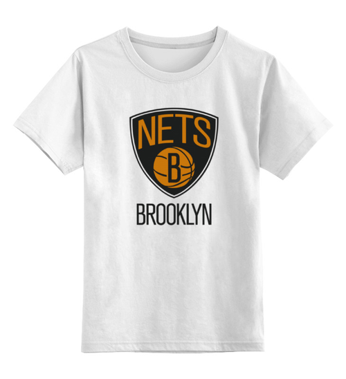 Заказать детскую футболку в Москве. Детская футболка классическая унисекс Brooklyn Nets от Сергей Дульнев - готовые дизайны и нанесение принтов.