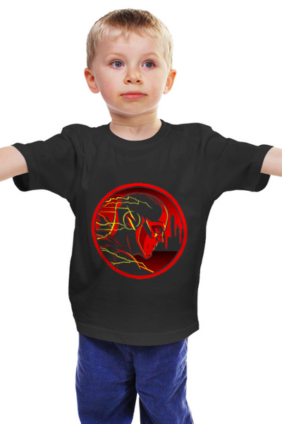 Заказать детскую футболку в Москве. Детская футболка классическая унисекс Flash от YellowCloverShop - готовые дизайны и нанесение принтов.
