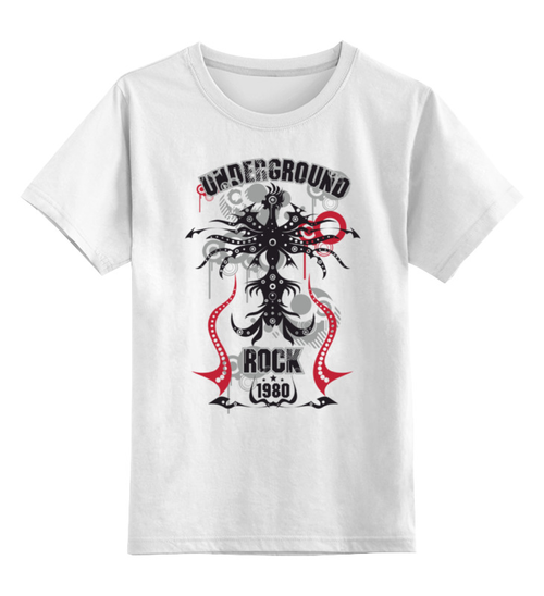 Заказать детскую футболку в Москве. Детская футболка классическая унисекс ROCK 1980 от juliapian - готовые дизайны и нанесение принтов.