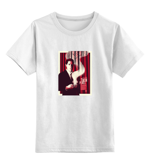 Заказать детскую футболку в Москве. Детская футболка классическая унисекс Твин Пикс  от cherdantcev - готовые дизайны и нанесение принтов.