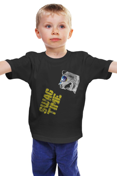 Заказать детскую футболку в Москве. Детская футболка классическая унисекс Swag style от Sergio Happy - готовые дизайны и нанесение принтов.