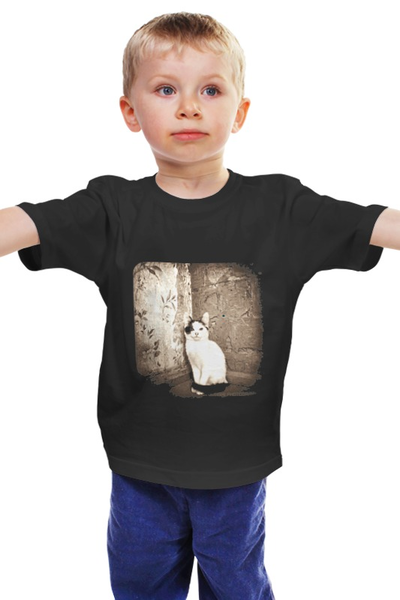 Заказать детскую футболку в Москве. Детская футболка классическая унисекс kitten от irenoginski - готовые дизайны и нанесение принтов.