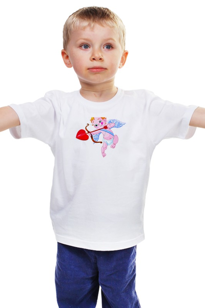 Заказать детскую футболку в Москве. Детская футболка классическая унисекс ангел от niggalay - готовые дизайны и нанесение принтов.