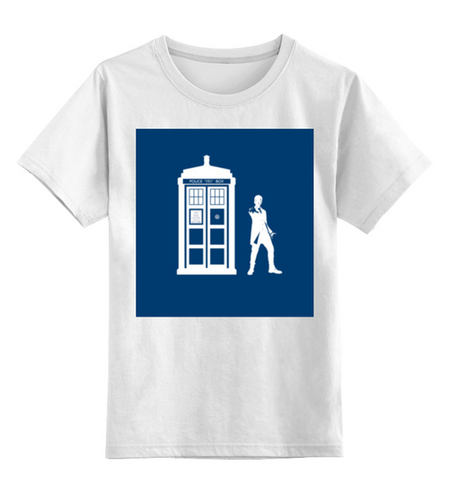 Заказать детскую футболку в Москве. Детская футболка классическая унисекс Доктор Кто от GeekFox  - готовые дизайны и нанесение принтов.