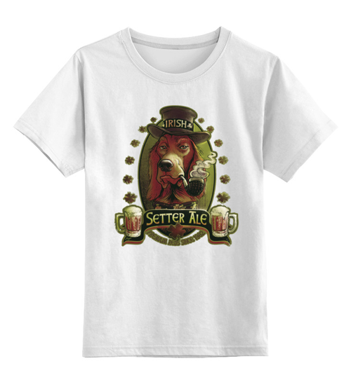 Заказать детскую футболку в Москве. Детская футболка классическая унисекс Ирландский Красный Эль от printik - готовые дизайны и нанесение принтов.