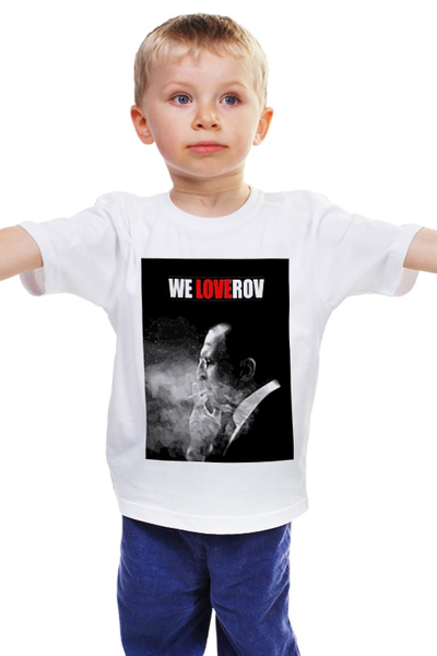 Заказать детскую футболку в Москве. Детская футболка классическая унисекс We Loverov от priceless - готовые дизайны и нанесение принтов.