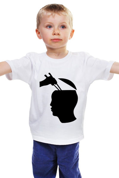 Заказать детскую футболку в Москве. Детская футболка классическая унисекс Палочки для суши от hideo_kojima - готовые дизайны и нанесение принтов.
