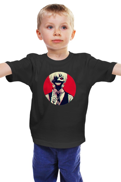 Заказать детскую футболку в Москве. Детская футболка классическая унисекс Ken Kaneki Tokyo Ghoul от Альберт Тарасов - готовые дизайны и нанесение принтов.