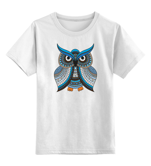 Заказать детскую футболку в Москве. Детская футболка классическая унисекс Мудрая сова от BeliySlon - готовые дизайны и нанесение принтов.
