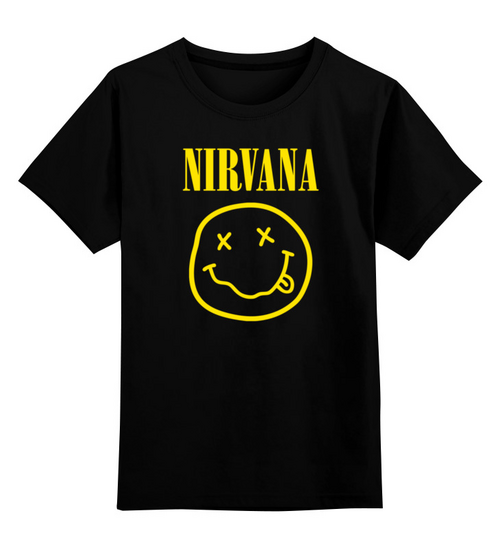 Заказать детскую футболку в Москве. Детская футболка классическая унисекс Nirvana от geekbox - готовые дизайны и нанесение принтов.