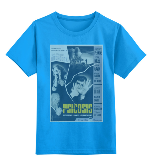 Заказать детскую футболку в Москве. Детская футболка классическая унисекс Psycho  от KinoArt - готовые дизайны и нанесение принтов.