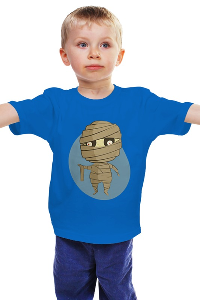 Заказать детскую футболку в Москве. Детская футболка классическая унисекс Мумия от Илья Щеблецов - готовые дизайны и нанесение принтов.