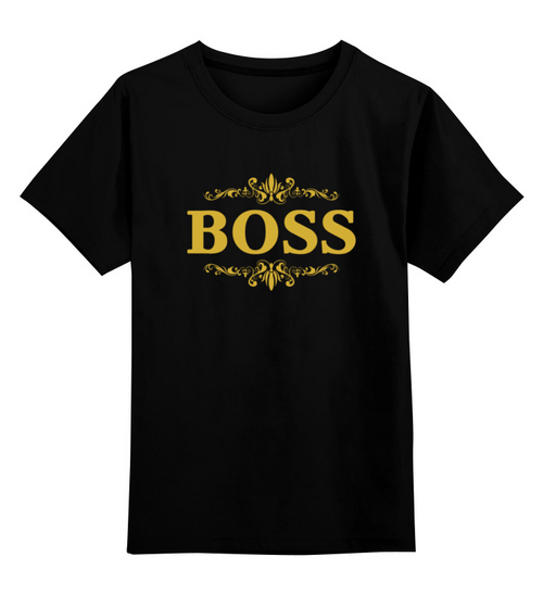 Заказать детскую футболку в Москве. Детская футболка классическая унисекс Boss / Босс от Андрей Измайлов - готовые дизайны и нанесение принтов.