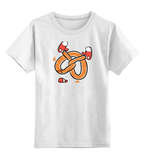 Заказать детскую футболку в Москве. Детская футболка классическая унисекс Крендель (Брейк данс) от originals - готовые дизайны и нанесение принтов.
