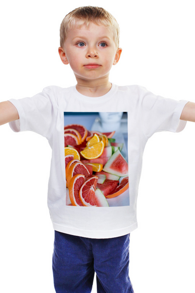 Заказать детскую футболку в Москве. Детская футболка классическая унисекс Лето! от FireFoxa - готовые дизайны и нанесение принтов.