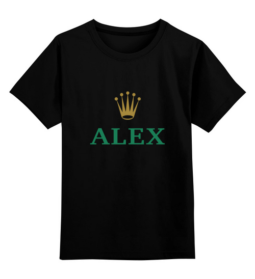 Заказать детскую футболку в Москве. Детская футболка классическая унисекс Александр от Rus - готовые дизайны и нанесение принтов.