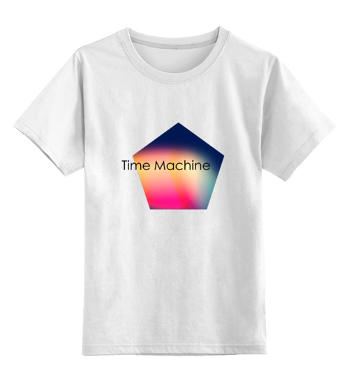 Заказать детскую футболку в Москве. Детская футболка классическая унисекс Time Machine от JPshirt - готовые дизайны и нанесение принтов.