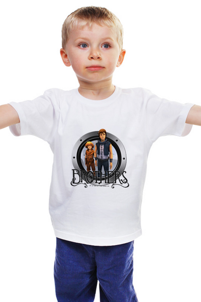 Заказать детскую футболку в Москве. Детская футболка классическая унисекс Brothers от THE_NISE  - готовые дизайны и нанесение принтов.