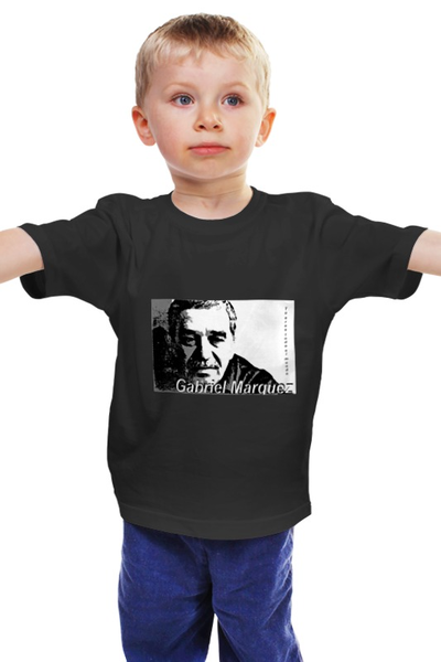 Заказать детскую футболку в Москве. Детская футболка классическая унисекс Gabriel Marquez от Olga - готовые дизайны и нанесение принтов.