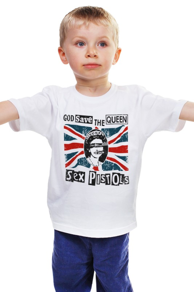 Заказать детскую футболку в Москве. Детская футболка классическая унисекс Sex Pistols от geekbox - готовые дизайны и нанесение принтов.