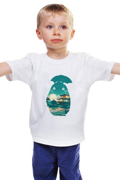 Заказать детскую футболку в Москве. Детская футболка классическая унисекс Тоторо от AstArt - готовые дизайны и нанесение принтов.