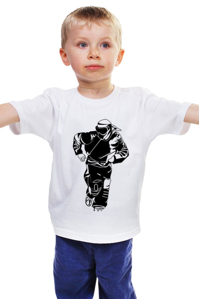 Заказать детскую футболку в Москве. Детская футболка классическая унисекс Пейнтболист от anna_bell - готовые дизайны и нанесение принтов.