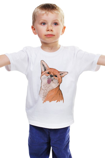 Заказать детскую футболку в Москве. Детская футболка классическая унисекс Вредная лисичка от 4erta - готовые дизайны и нанесение принтов.