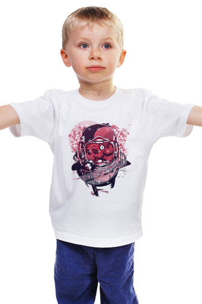 Заказать детскую футболку в Москве. Детская футболка классическая унисекс SPACE  от CoolDesign - готовые дизайны и нанесение принтов.