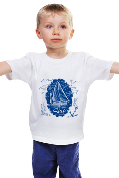 Заказать детскую футболку в Москве. Детская футболка классическая унисекс Без названия от BeliySlon - готовые дизайны и нанесение принтов.