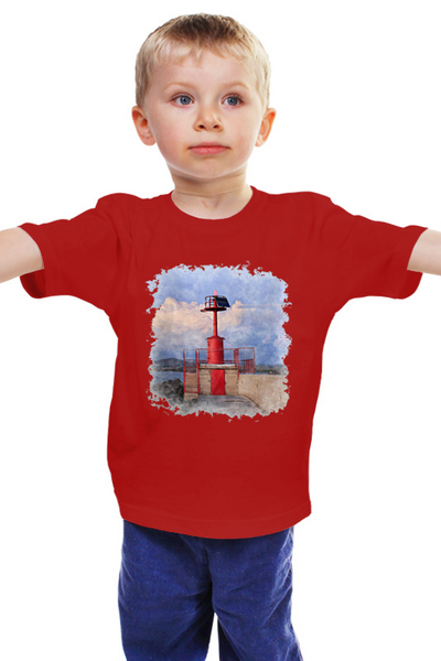 Заказать детскую футболку в Москве. Детская футболка классическая унисекс Итальянский маяк от ElenaE  - готовые дизайны и нанесение принтов.