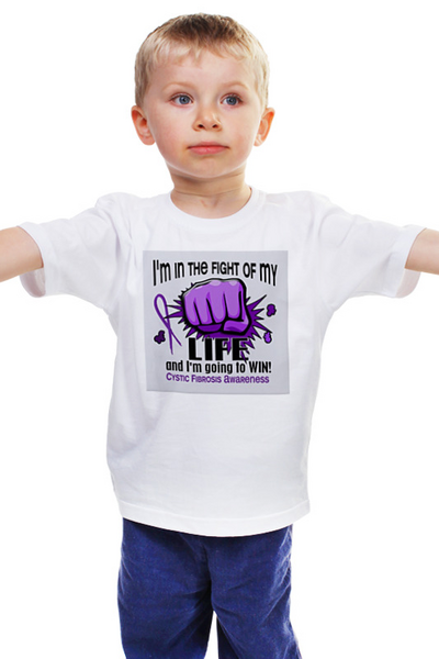 Заказать детскую футболку в Москве. Детская футболка классическая унисекс Муковисцидоз боец от Kirill Kuz - готовые дизайны и нанесение принтов.