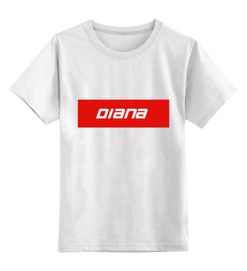 Заказать детскую футболку в Москве. Детская футболка классическая унисекс Diana от THE_NISE  - готовые дизайны и нанесение принтов.