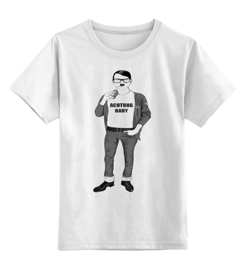 Заказать детскую футболку в Москве. Детская футболка классическая унисекс Ахтунг от Weed Stuff`a - готовые дизайны и нанесение принтов.