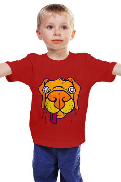 Заказать детскую футболку в Москве. Детская футболка классическая унисекс Бульдог от Zamula - готовые дизайны и нанесение принтов.